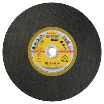 12" Metal Cutting Disc A24e Flat 300 x 22