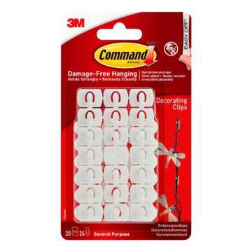 Decorating Clips comes with All-Season Command Strips