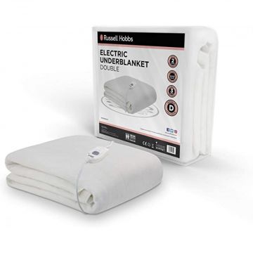 Russell Hobbs Double Electric Underblanket - White | RHEDB6002