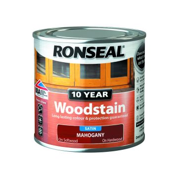 Ronseal 10 Year Woodstain 250ml Mahogany