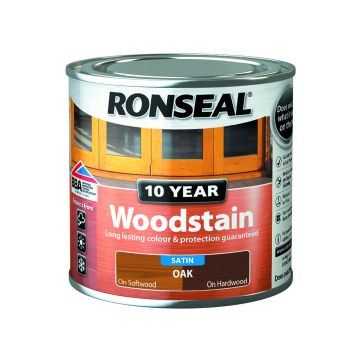 Ronseal 10 Year Woodstain 250ml Oak