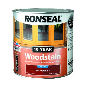 Ronseal 10 Year Woodstain 750ml Mahogany