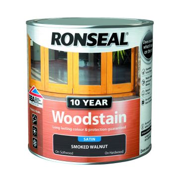 Ronseal 10 Year Woodstain 2.5l Smoked Walnut