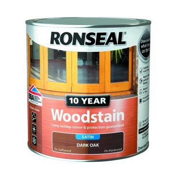 Ronseal 10 Year Woodstain 2.5t Dark Oak