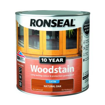 Ronseal 10 Year Woodstain 2.5l Natural Oak