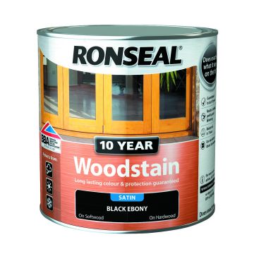 Ronseal 10 Year Woodstain 2.5l Ebony