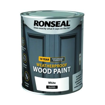 Ronseal 10 Year Weatherproof 750ml White Gloss