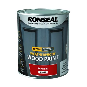 Ronseal 10yr Weatherproof 750ml Royal Red Gloss