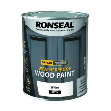 Ronseal 10 Year Weatherproof 750ml White Stain