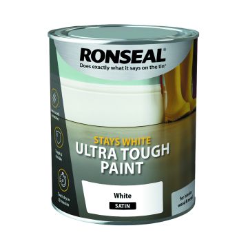 Stays White Ultra Tough Trim 750ml Satin White