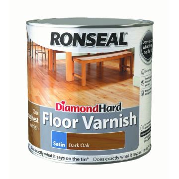 Ronseal Diamond Hard Varnish 2.5l Dark Oak