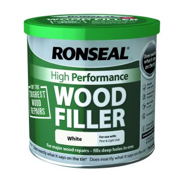 Ronseal High Performance Wood Filler 550gm White