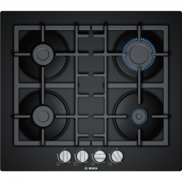 Bosch Series 6 Gas Hob 60cm Tempered Glass - Black | PPP6A6B90