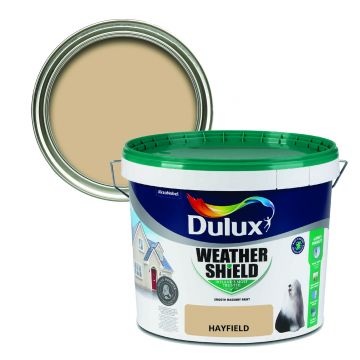 Dulux Weathershield Smooth Masonry Paint - Hayfield 10L