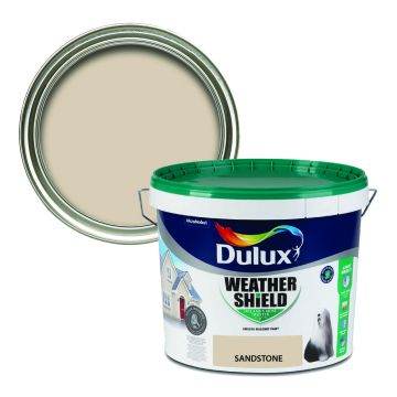 Dulux Weathershield Smooth Masonry Paint - Sandstone 10L
