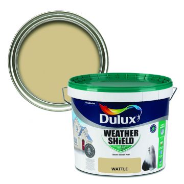 Dulux Weathershield Smooth Masonry Paint -  Wattle 10L