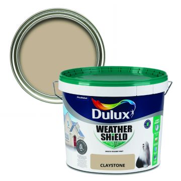 Dulux Weathershield Smooth Masonry Paint - Claystone 10L