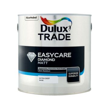 Dulux Trade Easycare Diamond Matt Extra Deep Base 2.5lt 99.9% Voc