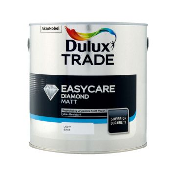 Dulux Trade Easycare Diamond Matt Light Base 2.5lt 99.9% Voc