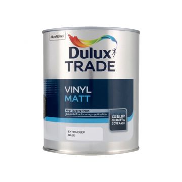 Dulux Trade Vinyl Matt Extra Deep Base 1lt 99.9% Voc