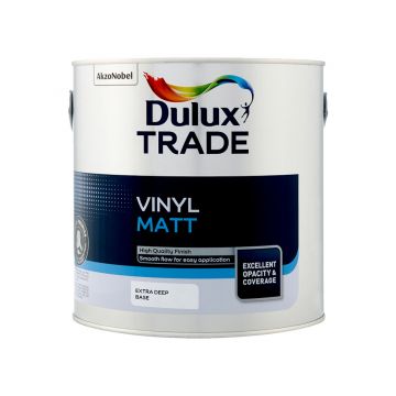 Dulux Trade Vinyl Matt Extra Deep Base 2.5lt 99.9% Voc