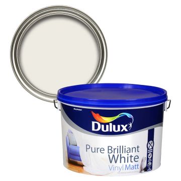 Dulux Vinyl Matt Pure Brilliant White 10l