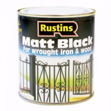 Rustins Q/D Black Matt Black 500ml