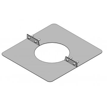System 35 8" Clamp Plate T/Wall Flexi Flue S/Fuel