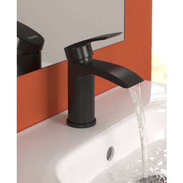 Corby Black Basin Mixer comes with Waste