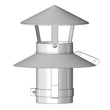 System 35 6" Pot Hanger Black Cowl
