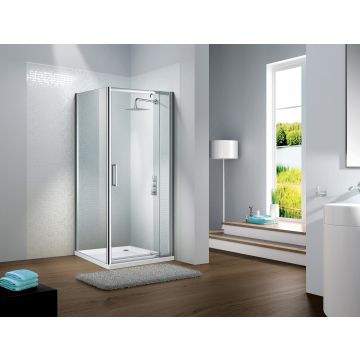 Slimline Telescopic Capella Pivot Door 1000mm 1950mm High