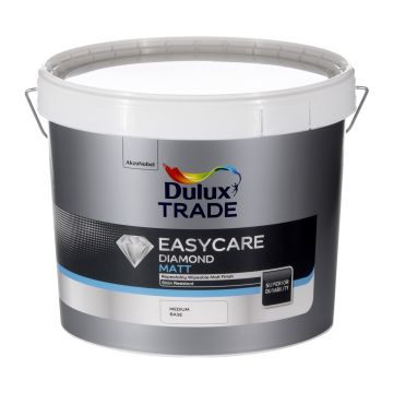 Dulux Trade Easycare Diamond Matt Medium Base 10lt 99.9% Voc