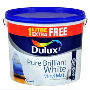 Dulux Vinyl Matt Pure Brilliant White 11l