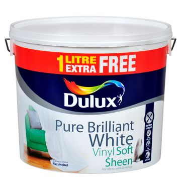 Dulux Vinyl Soft Sheen Pure Brilliant White 11l