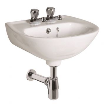 Strata Cloakroom Round Basin Fronted 2th 450mm x 330mm