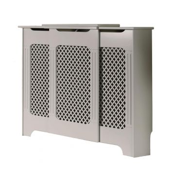 Tema Classic Adjustable Radiator Cabinet - White - 142.5cm (Width)