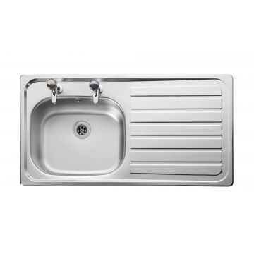 Lexin 950mm x 508mm Sb/Sd Inset Sink Rhd Excl Waste
