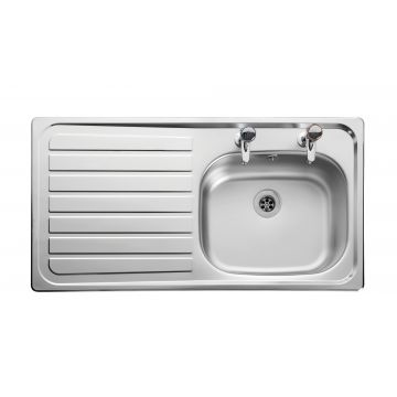 Lexin 950mm x 508mm Sb/Sd Inset Sink Lhd Excl Waste
