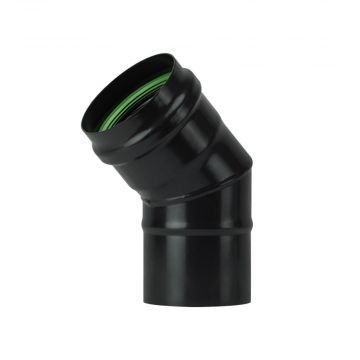 Pellet Pipe 80mm x 45deg Matt Black