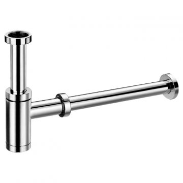 Excel Telescopic Chrome Round Bottle Trap