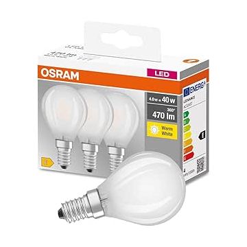 Osram 4w (40w) Es Golfball (3 Pack) Warm White | 113022