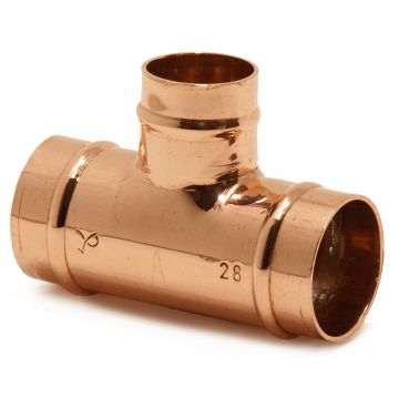Solder Ring Reducer Tee 1 x 1 x 1/2"