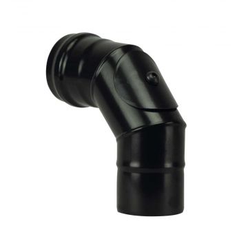 80mm 90deg Elbow With Matt Black Door