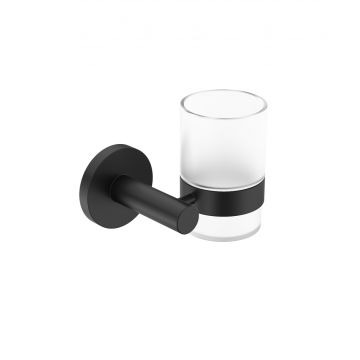 Hark Black Tooth Brush Holder Glass