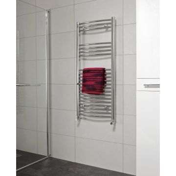 Curved 1200 x 500mm Heated Towel Rail