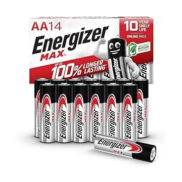 Energizer AA Batteries 8 + 4 Free (12 Pack)