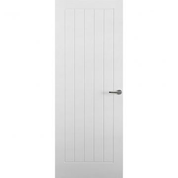Indoors Savannah 5 Panel Fire Door FD30 - White - 78 Inch x 28 Inch (1981mm x 711mm)