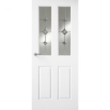 Indoors Hudson Gatsby Primed Glass Door - 80 Inch x  32 Inch (2032mm x 813mm)