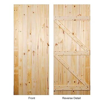 Indoors Ledged & Braced Door - 80 Inch x 32 Inch (2032mm x 813mm)