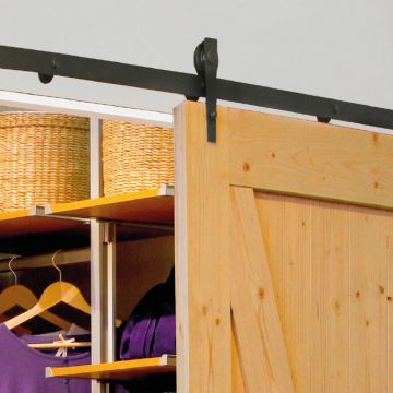 Indoors Loft Sliding Door Rail Kit - 2m x 100kg